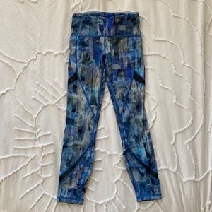 Lululemon athletica High Rise Leggings Blue 4